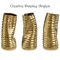 9-Inch Tall Ceramic Bent Melted Modern Style Sculpture Table Centerpiece Flower Vase, a Unique and Decorative Vase in an Elegant Gold Finish, Perfect for Adding Sophistication to Home or Office Décor, Ideal for Showcasing Fresh or Dried Flowers with